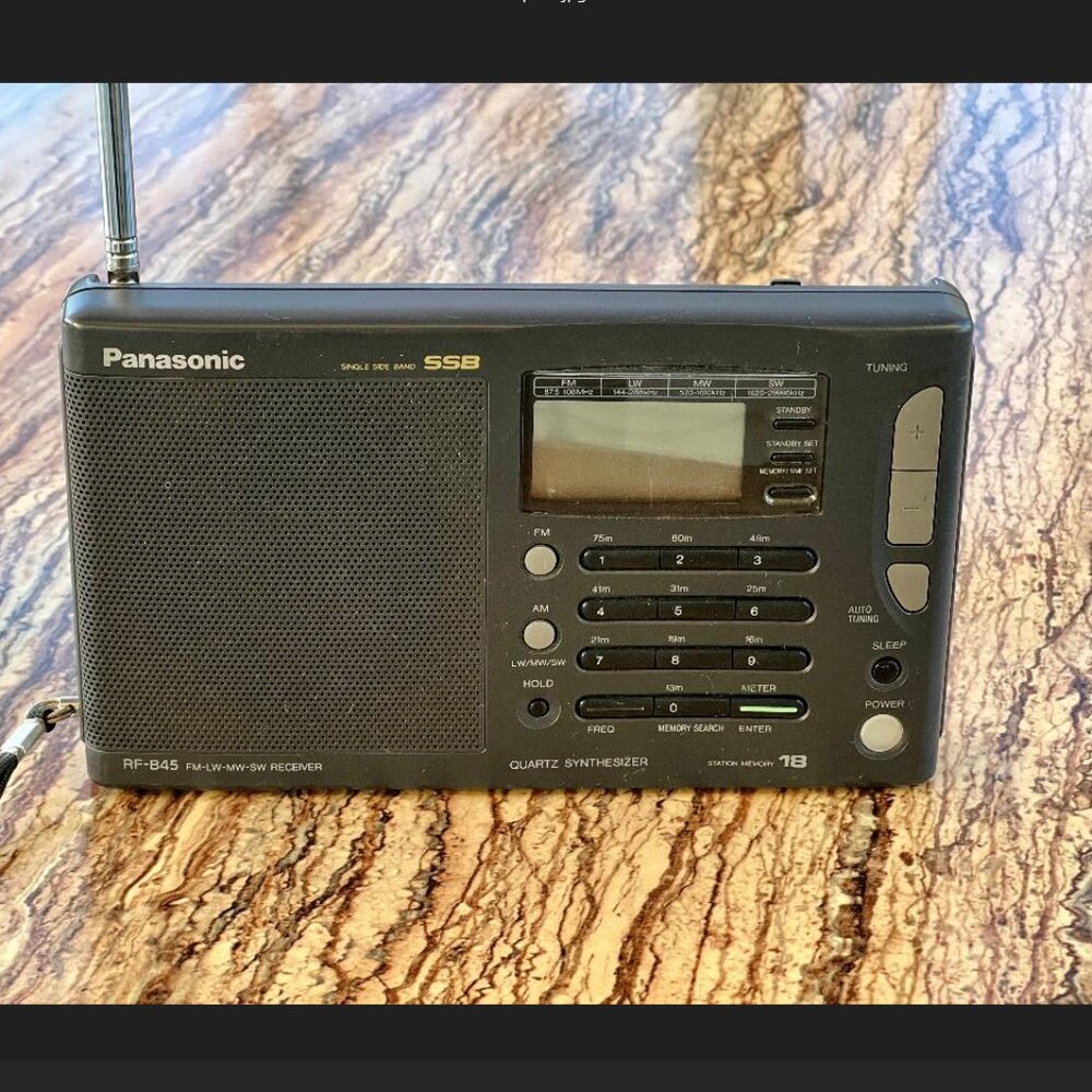 Panasonic FM-MW-LW-SW/SSB Receiver-Clock/Timer Model RF-B45